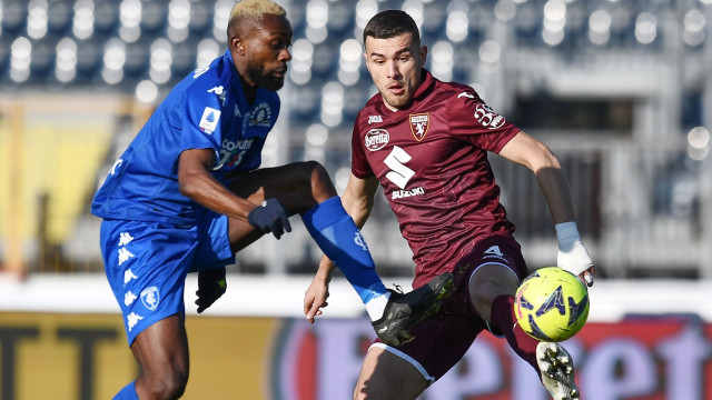 Mp Empoli 28/01/2023 - campionato di calcio serie A / Empoli-Torino / foto Matteo Papini/Image Sport
nella foto: Alessandro Buongiorno-Koni De Winter