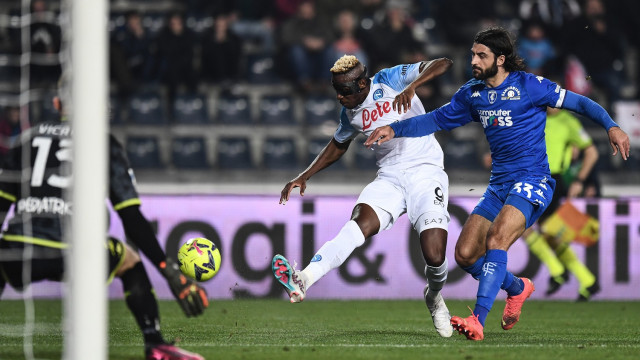 Mp Empoli 25/02/2023 - campionato di calcio serie A / Empoli-Napoli / foto Matteo Papini/Image Sport
nella foto: Victor Osimhen-Sebastiano Luperto