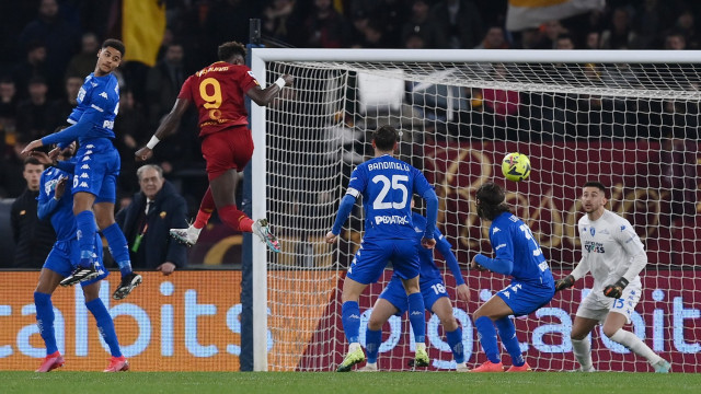 As Roma 04/02/2023 - campionato di calcio serie A / Roma-Empoli / foto Antonello Sammarco/Image Sport
nella foto: gol Tammy Abraham