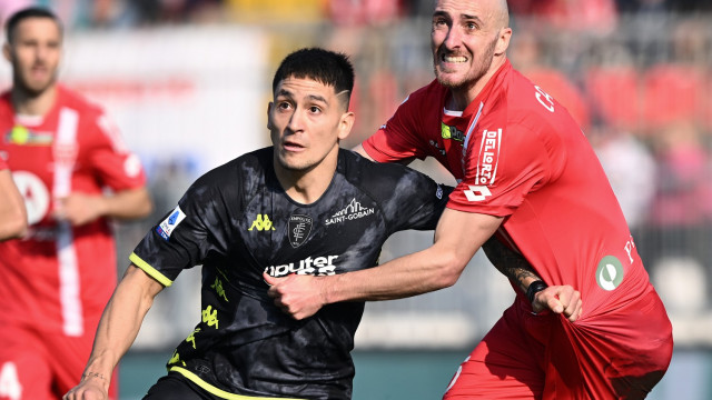 Cm Monza 04/03/2023 - campionato di calcio serie A / Monza-Empoli / foto Cristiano Mazzi/Image Sport
nella foto: Martin Satriano-Luca Caldirola