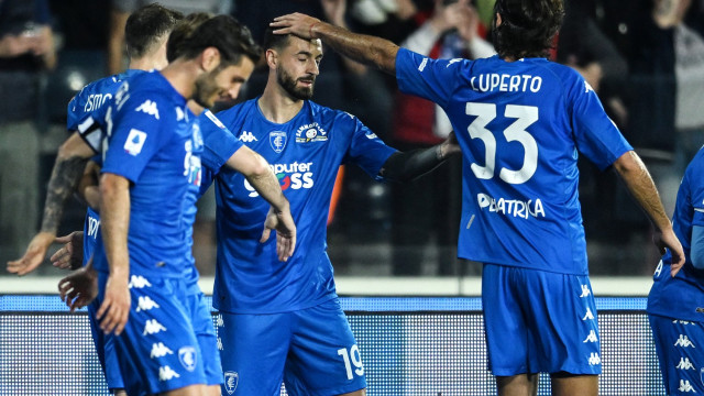 Empoli 22/05/2023 - campionato di calcio serie A / Empoli-Juventus / foto Image Sport
nella foto: esultanza gol Francesco Caputo